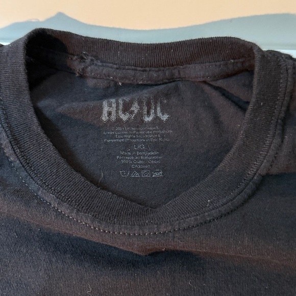 AC/DC Black Graphic Tee, Back In Black - Picture 2 of 6